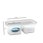 PRATICITA POTE 1 LITRO COM DIVISORIA - TRANSPARENTE - Imagem 2