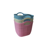 Cestinha Porta Trecos De Plastico- Cores Diversas 008096