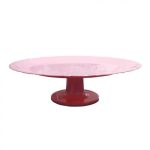 Bandeja Para Doces E Bolo Redonda  Com Pé 27cm