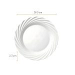 Prato Raso Opaline Jasmim 26 Cms - Imagem 3