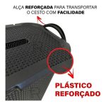Cesto Para Roupas 50 Litros + Lixeira 7 Litros Com Pedal - Imagem 2