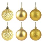 Bola Tb Diamante 6Cm 6Pcs Dour - Imagem 3