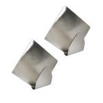 Cabide Auto Colante Inox  c/4 un Losango mg2809 7892017108519 - Imagem 2