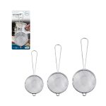 KIT PENEIRA INOX COM 3 PCS 6,7