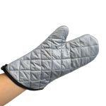 Luva Protecao Culinaria Prata Borda Bege  MG225-2 - Imagem 3