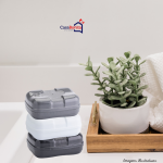 Saboneteira De Plastico Com Tampa Para Pia E Viagem - Imagem 4