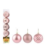Bola Tb Diamante 7Cm 5Pcs Rose