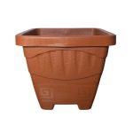 Vaso Quadrado M  6L- Terra Cota - Imagem 2