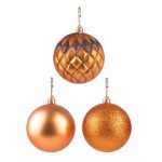 Bola Tb Diamante 8Cm 4Pcs Bronze - Imagem 3