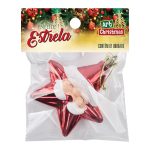 PROMOÇÃO Enfeite Estrela Noel 8Cm - Imagem 2
