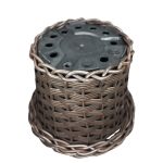 Vaso Azaleia C/Borda Junco Sintetico 15X18 - Imagem 2