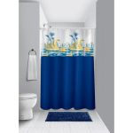 Cortina De Box Vinil Com Visor Retangular Estampad - Imagem 3