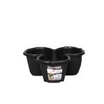 Vaso  Petalas Empilhavel 1 Litro - Preto - Imagem 2