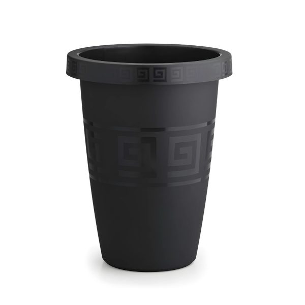 Vaso  Grego Redondo 32 Litros - Preto - Plasmont