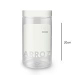 POTE ARROZ 1,8 L TRANSP. C/ BRANCO - Imagem 2