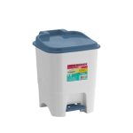 Lixeira Quad Pedal 7L Branco Fechado  Plasmont - Imagem 2