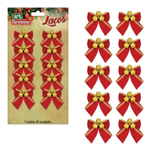 Laco Bolinhas Com 10 5X6Cm