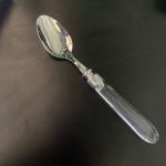 Colheres De Inox 1 Peca Cabo Plastico Cristal 3382