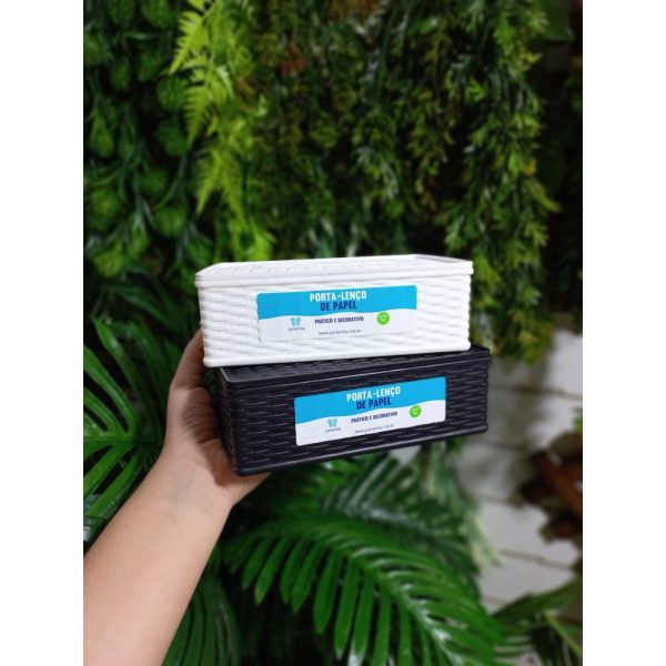 Porta Lenço De Papel De Plastico Rattan