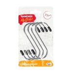 Kit com 4 Ganchos Metálicos em S de 7 cm - Suporta até 5 kg - Imagem 2
