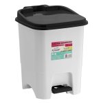 Lixeira Quadrada De Plastico Com Pedal E Tampa - 15 Litros - Imagem 3
