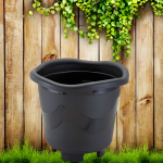 Vaso Redondo Medio Preto - Imagem 5