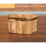 Cachepot 11X11Cm Madeira Cafe