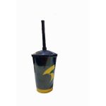 Copo Fest 400 Ml C/ Tampa E Canudo - Morcego - Imagem 3