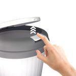 LIXEIRA COM TAMPA DE PLASTICO 17X20X27CM 6 L - Imagem 2