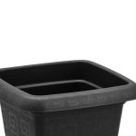 Vaso Quadrado Pp 650 Ml - Preto - Imagem 2