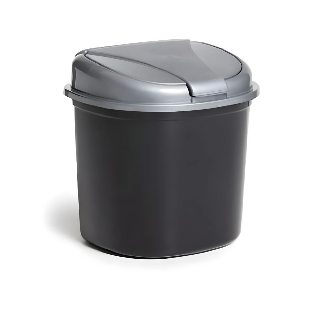 Preto com tampa Prata