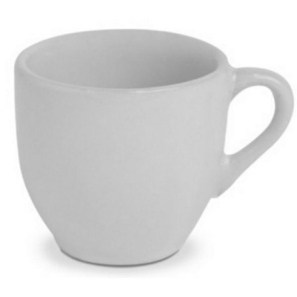 Xicara Cafe Lisa Branca -Hr Porcelanas