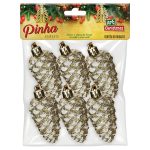 Enfeite Pinha Com 6 8X3,5Cm - Imagem 2