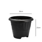 Vaso Redondo Grande 9 Litros Preto - Plasmont - Imagem 2