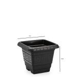 Vaso Quadrado P 2,1 L - Preto - Imagem 2