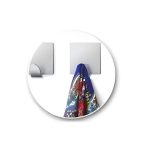 Cabide Auto Colante Inox c/4  Quadrado mg2808 7892017108502 - Imagem 3