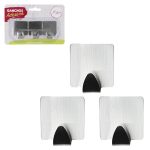 Gancho Ades Metal Quadr 3Pcs