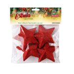 Estrela Gliter 7Cm C/4Pcs - Imagem 8