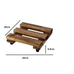 Suporte Vaso 01 Madeira 20 Cm - Imagem 2