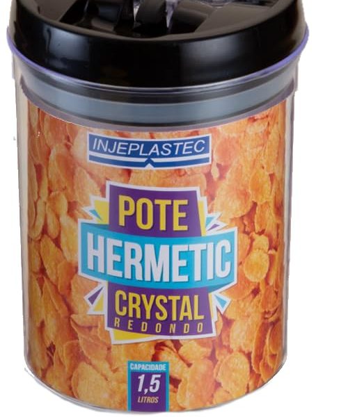 Pote Hermetic Color Redondo Medio 1,5 Lt
