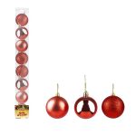 Bola Tb Lisa 6Cm 8Pcs Vermelha
