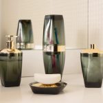 PORTA SABONETE LIQ. PREMIUM PRETO  DOURADO - Imagem 3