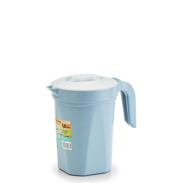 Jarra Para Água E Suco Com Tampa Incolor 1800ml