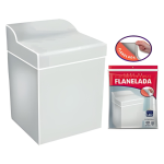 Capa Para Maquina De Lavar Flanelada Lisa - Imagem 2