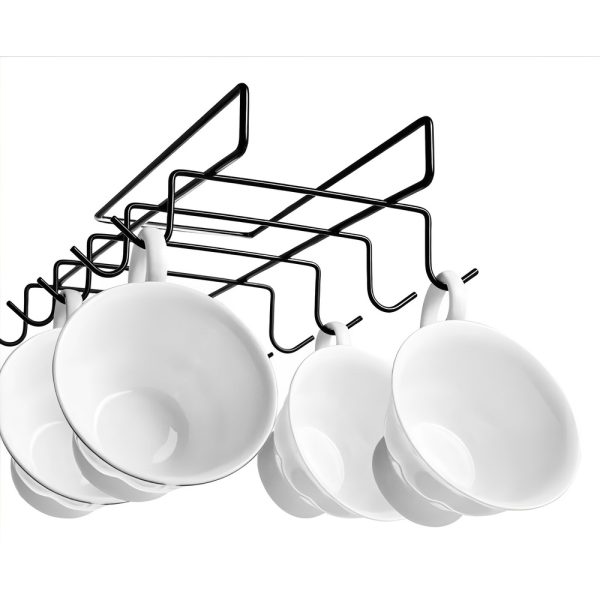 Suporte De Xicaras Metal 5X19X27Cm