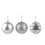 Bola Tb Cristal 6Cm 6Pcs Prata - Imagem 2