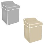 Capa Para Maquina De Lavar Flanelada Lisa - Imagem 4