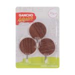 Wood Gancho Adesivo Redondo - Imagem 3