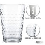 Copo Triangulo Incolor 6 Pcs 280Ml Batuque - Nadir - Imagem 4