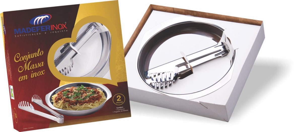 f01eba72c769747642464c01ee09eab1.jpg 1-673 Conjunto Servir Massa 2Pcs Inox - Imagem 1
